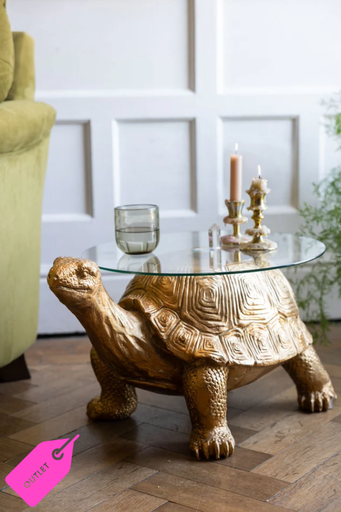 Table d'appoint tortue dorée - SECONDS