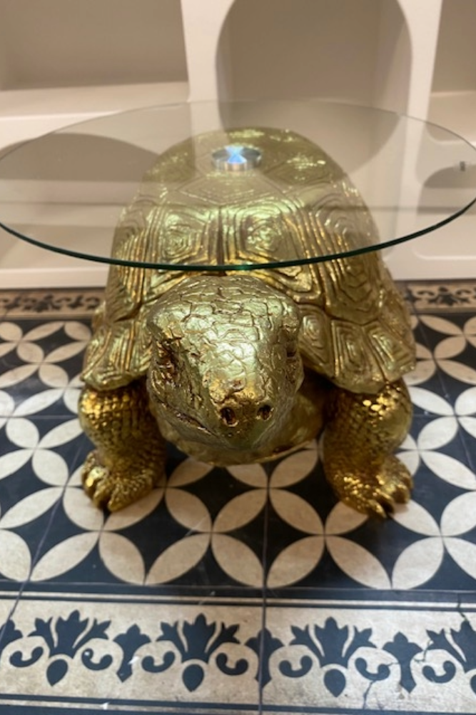 Table d'appoint tortue dorée - SECONDS