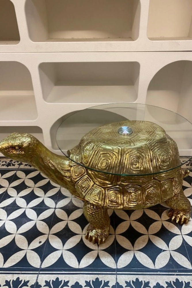 Table d'appoint tortue dorée - SECONDS