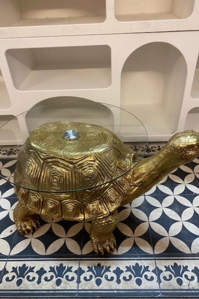 Table d'appoint tortue dorée - SECONDS