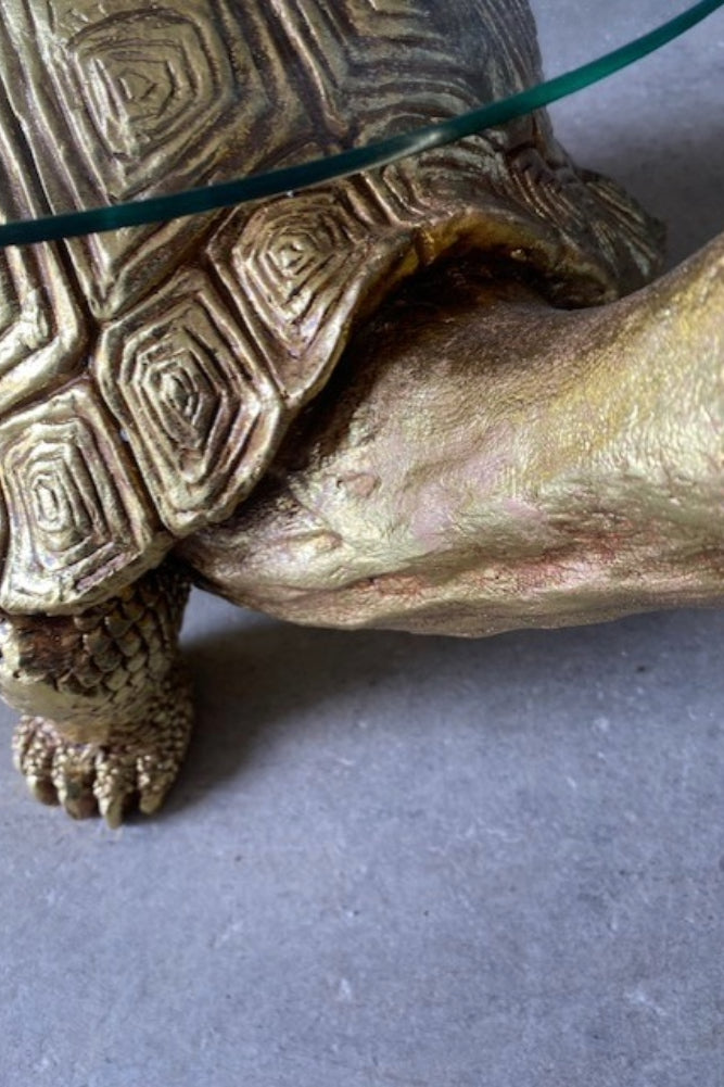 Table d'appoint tortue dorée - SECONDS