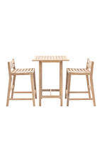 Ensemble de table de bar de jardin en bois d'acacia
