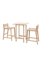 Ensemble de table de bar de jardin en bois d'acacia