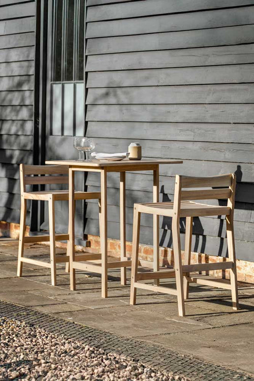 Ensemble de table de bar de jardin en bois d'acacia