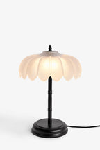 Lampe de table désertique noire et blanche