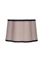 Abat-jour festonné rose blush
