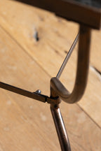 Table d'appoint d'échecs effet bronze