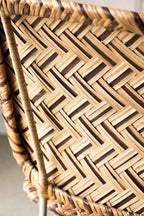 Chaise de salle à manger en rotin tressé