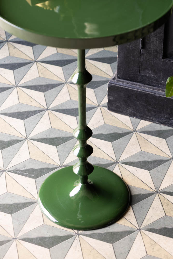 Table d'appoint verte brillante