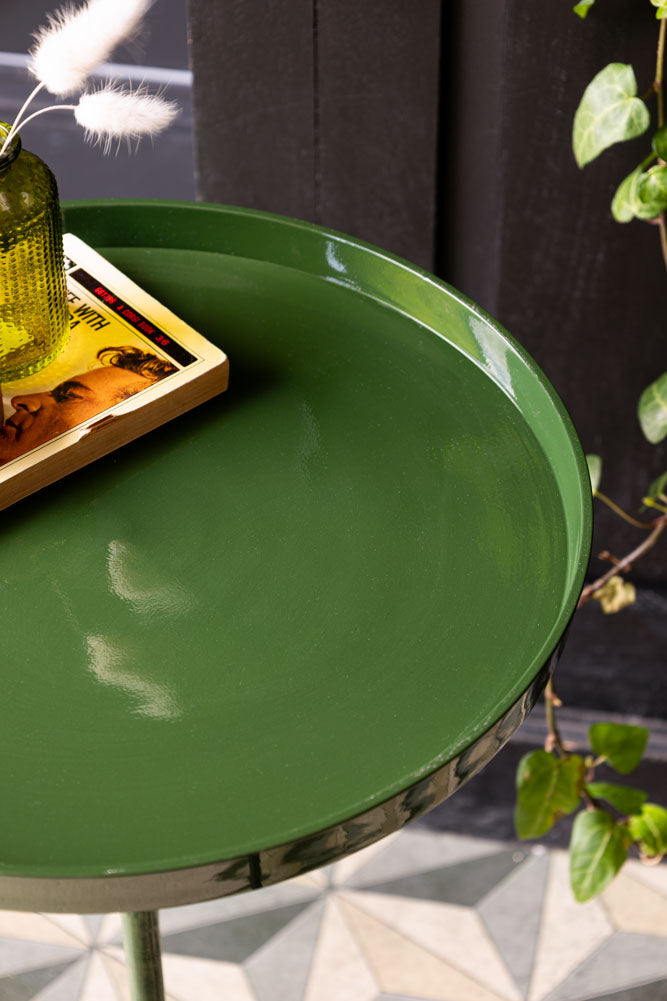 Table d'appoint verte brillante