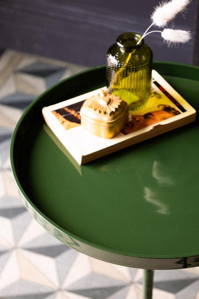 Table d'appoint verte brillante