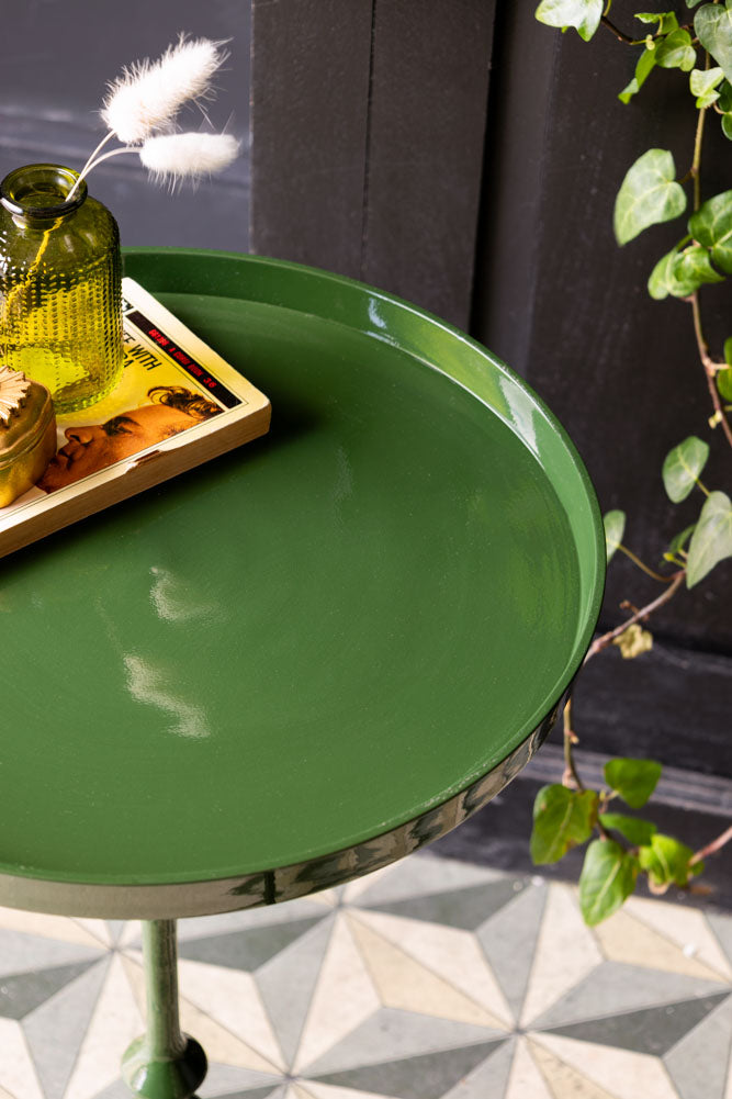 Table d'appoint verte brillante