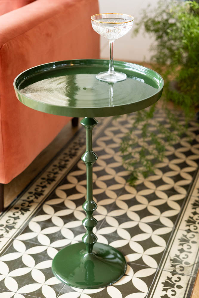 Table d'appoint verte brillante