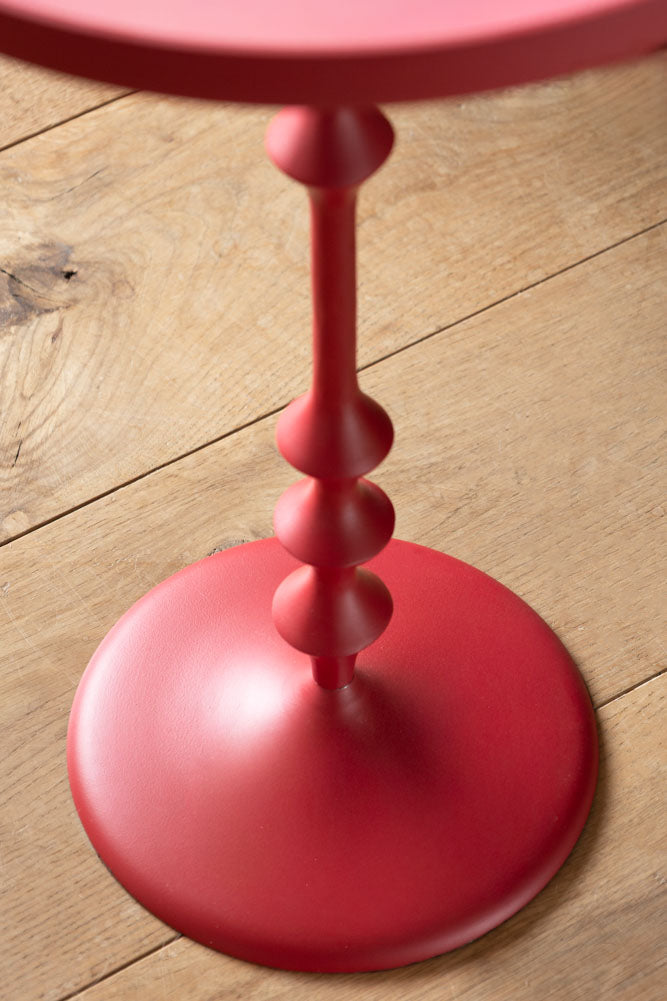 Table d'appoint à lèvres roses