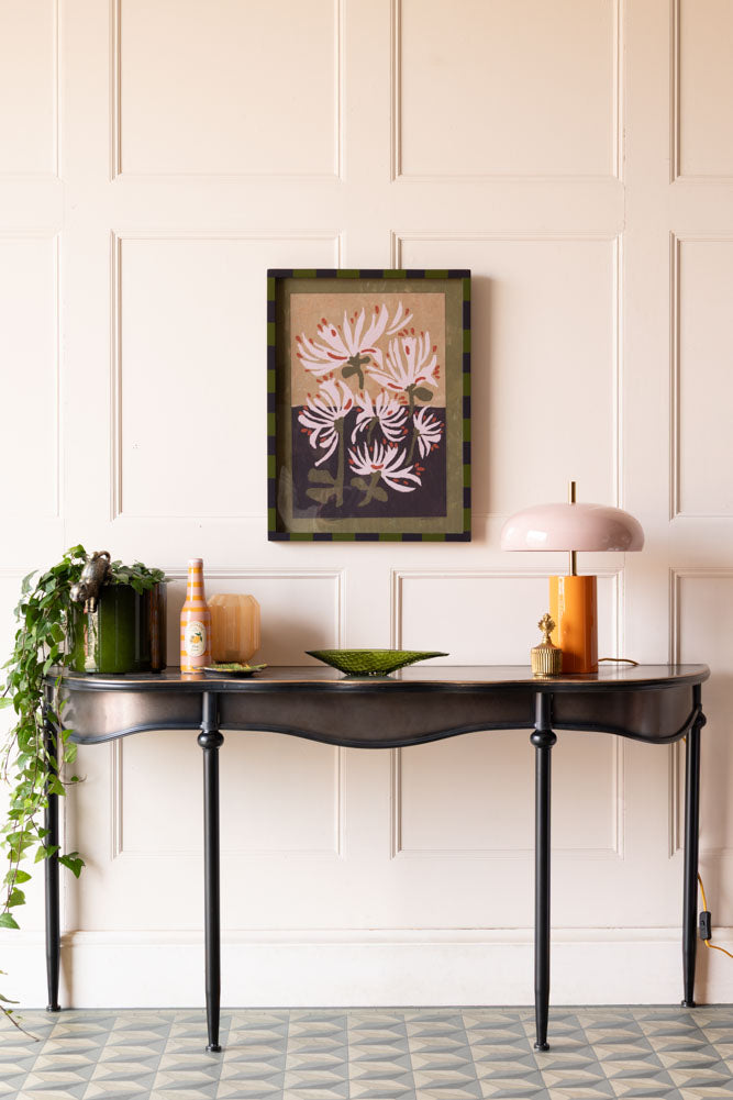 Lampe de table rose et orange