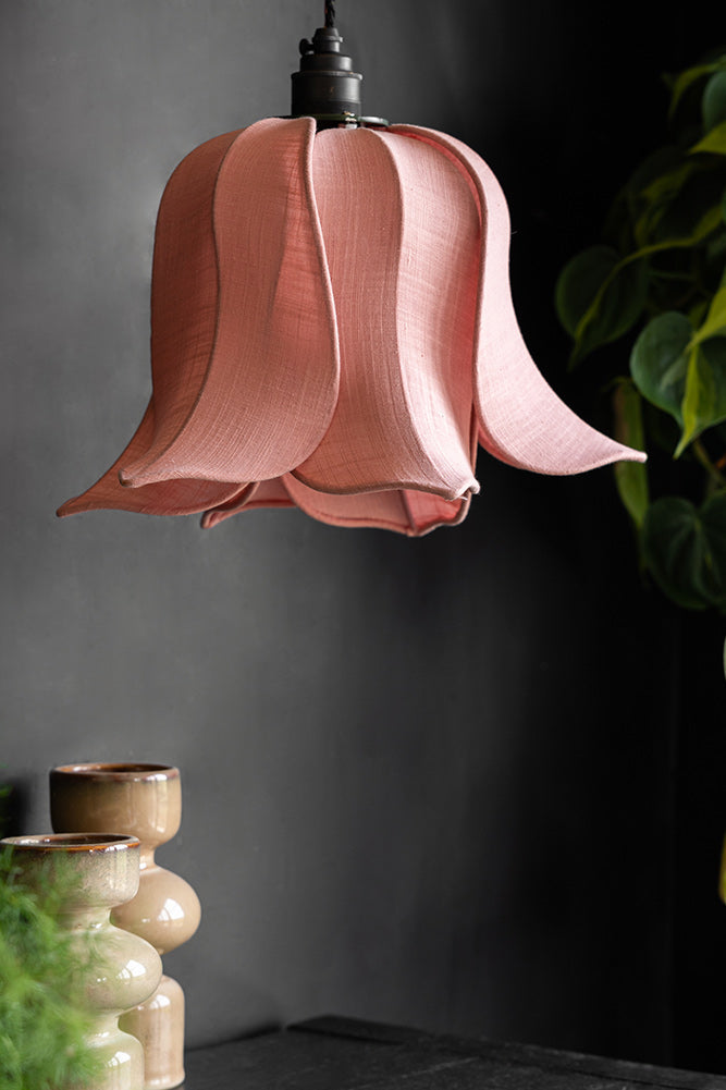 Abat-jour Easyfit en forme de jolie feuille de pétale rose