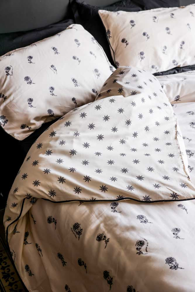 Parure housse de couette et taie d'oreiller Rock &amp; Rose - Disponible en 4 tailles