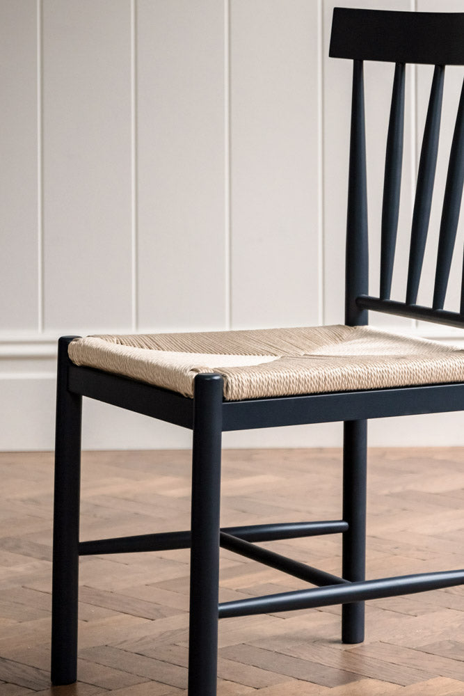 Ensemble de 2 chaises de salle à manger côtières