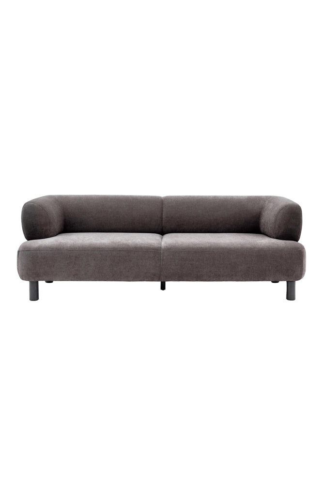Canapé 3 places gris contemporain