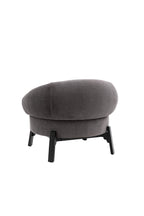 Magnifique fauteuil d'appoint incurvé gris