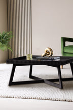 Table basse élégante en bois de manguier