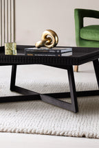 Table basse élégante en bois de manguier