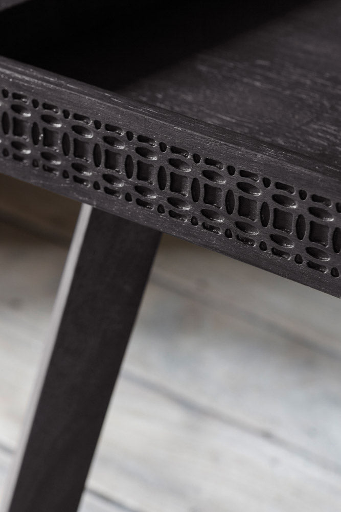 Table console élégante en bois de manguier