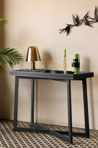 Table console élégante en bois de manguier