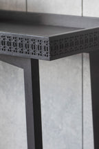 Table console élégante en bois de manguier