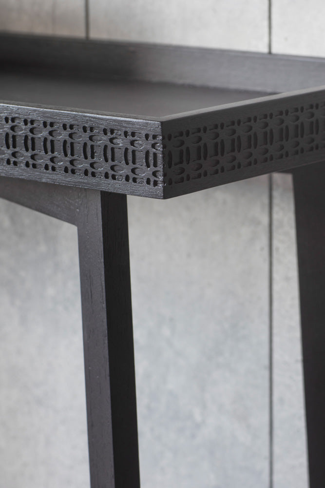 Table console élégante en bois de manguier