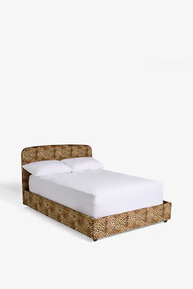 Le lit Jagger en velours Leopard Love - Disponible en 2 tailles