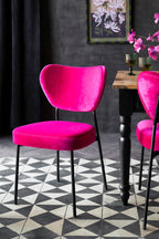 Lot de 2 chaises de salle à manger rose vif Harry's